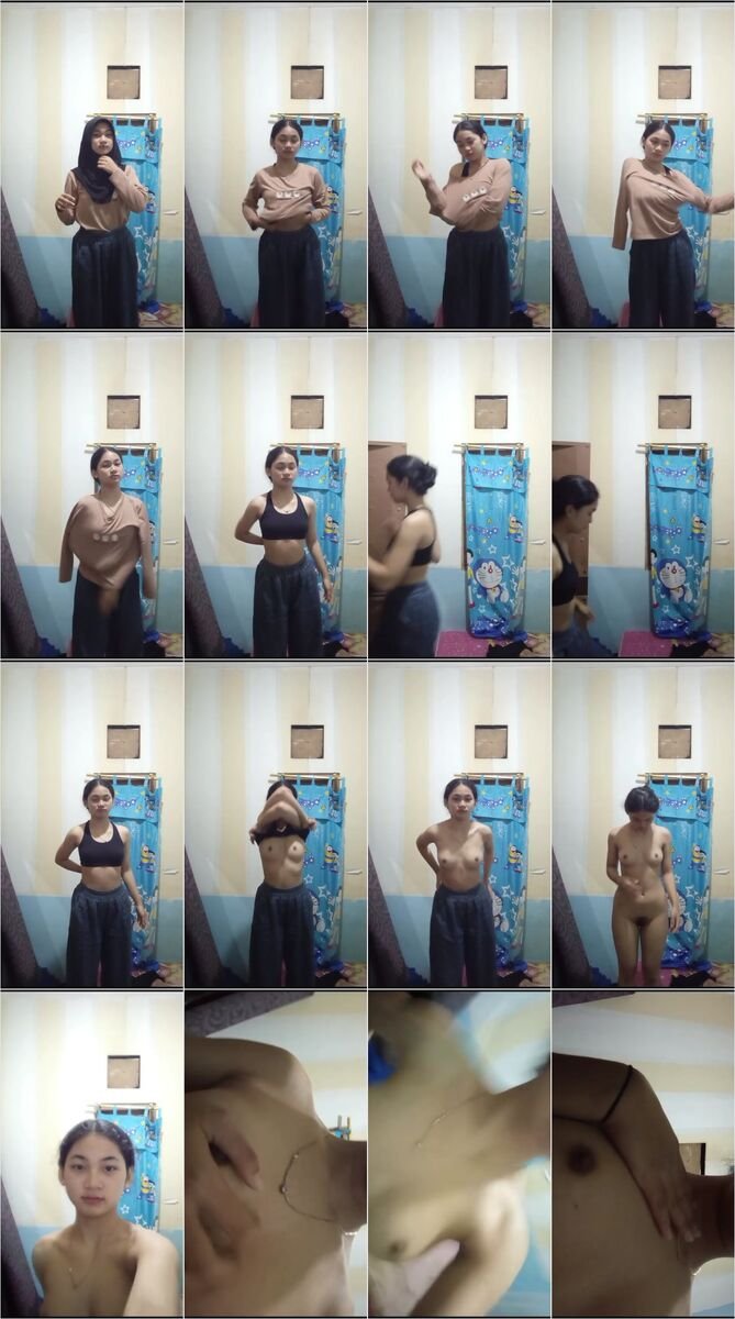 Hijabers nakal copot baju