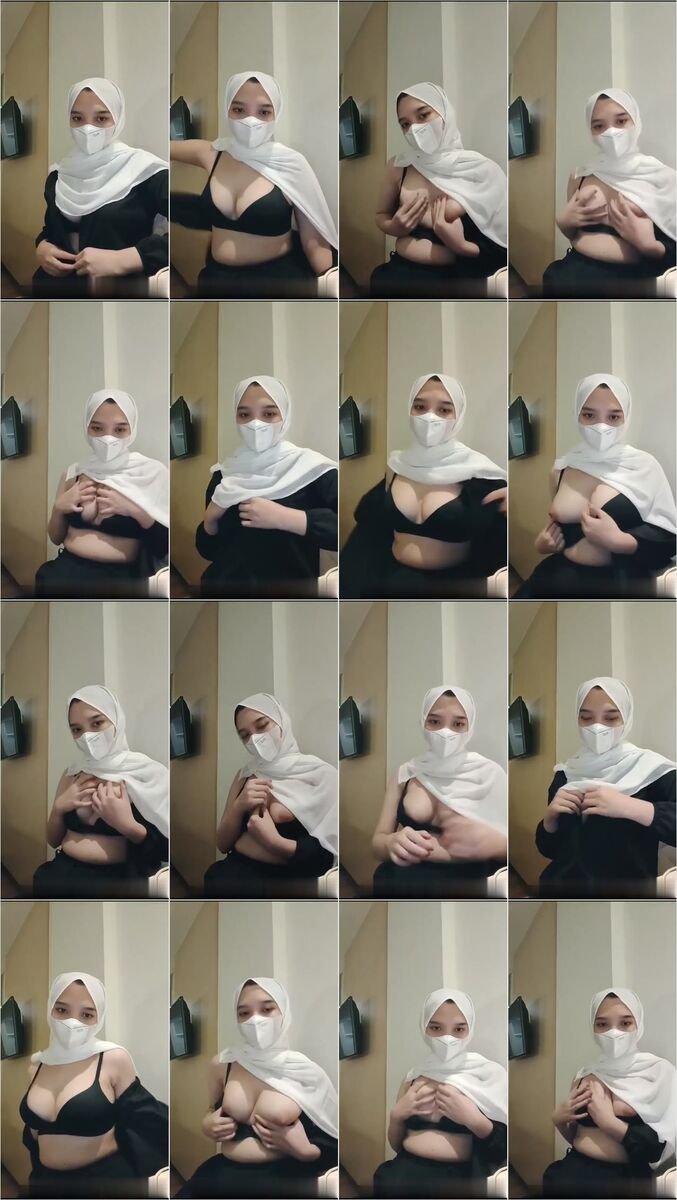 Hijab Putih Tobrut Pamer Tete